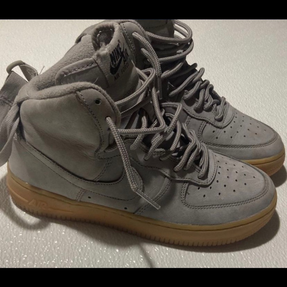 Gray Nike High Top Air Force Ones size 4.5 Y